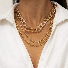 Многослойное колье "Карабин" (арт. 83392-2)