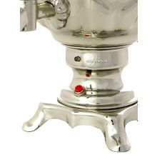 Электрический самовар 4 литра никелированный "Конус" с автоматическим отключением при закипании воды, арт. 144542к