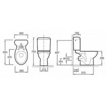 Унитаз-компакт Jacob Delafon Patio New EJD102