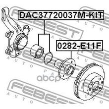 Подшипник Ступицы Колеса (Ремкомплект) | Перед Прав Лев | Nissan Note Uk Make E11e 2006.01-2013.08 [El] 37*72*37 Мм Febest арт. DAC37720037MKIT