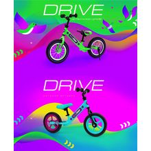 Детский беговел Small Rider Drive 2 EVA (аква-красный)