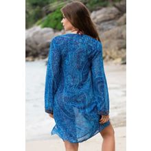 Короткая туника Riviera с длинным рукавом (р. XS, синий)