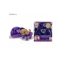 Chi Chi love 5891599 Пудель, лапы гнутся, в плаще, сапогах, с сумкой, 20 см