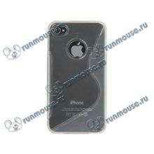 Чехол Flextron "IPH4-GTP01" для Apple iPhone 4 4S, матовый белый [96024]