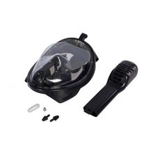 Маска для плавания с трубкой (Маска для снорклинга, черная L XL)