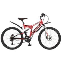 Велосипед Stinger Highlander 100D 26 (2017) 16" красный 26SFD.HILAND1D.16RD7