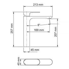 Wasserkraft Dinkel 5803H хром для раковины