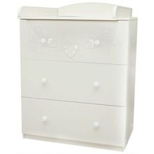 Островок уюта пеленальный Бантики со стразами белый