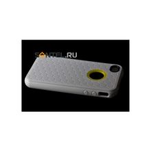 Силиконовая накладка для iPhone 4 4S вид №2 white