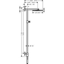 Душевая система Hansgrohe Raindance Connect ShowerPipe (27421000) (240 мм)