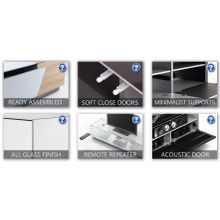 Тумба под телевизор Sonorous EX290 black