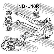 Отбойник Амортизатора | Зад Прав Лев | Nissan Qashqai J10e 2006.12-2013.12 [El] Febest арт. NDJ10R