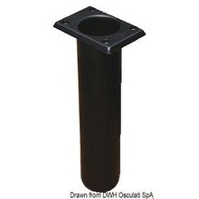 Osculati UV-stabilized polyp. rod holder square black 230mm, 41.164.01
