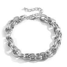 Колье-цепь под серебро (арт. 83429-9)