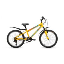 20" ALTAIR MTB HT 2.0 2018 (6ск, сталь, аморт.вилка, V-brake SunRun - SunRun Kanguye)(рама 10,5", желтый)