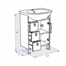 Triton Мебель для ванной Кристи 70 R