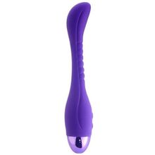 Фиолетовый вибратор INDULGENCE Slender G Vibe - 21 см.