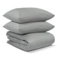 Tkano Комплект постельного белья из сатина светло-серого цвета из коллекции essential арт. TK19-DC0008