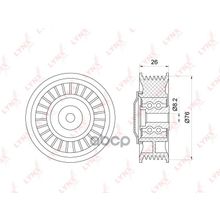 Ролик Натяжной Приводного Ремня Vw Crafter 30-50 2.5tdi 06- LYNXauto арт. PB5284