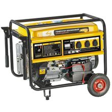 Генератор бензиновый GE 6900E, 5,5 кВт, 220В 50Гц, 25 л, электростартер DENZEL