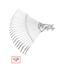 PALISAD Грабли веерные стальные, 380 мм, 22 плоских зуба, регулируемая тулейка, без черенка Palisad