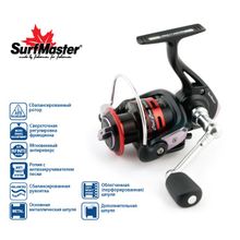 Катушка безынерционная Surf Master Black Bass FB