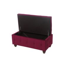 Пуф Брага-3Т в ткани велюр фиолетовый