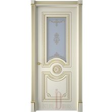  Interne doors "монако" (до) слоновая кость патина золото