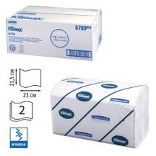 Полотенца бумажные 186 шт., KIMBERLY-CLARK Kleenex, КОМПЛЕКТ 15 шт., Ultra, 2-х слойные, белые, 21х21,5 см, Interfold (601533-534)6789