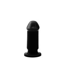 Черный анальный фаллоимитатор Evil Dildo Plug S - 9 см. (238001)