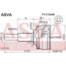 Шрус Внешний Toyota  Corolla 120 Euro(Ukp) 23*58*26 Мм ASVA арт. TYC12A48