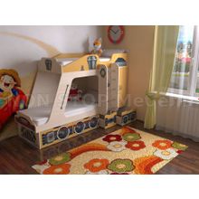 Детская двухъярусная кровать" Паровозик"