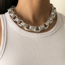 Колье-цепь под серебро (арт. 83429-9)