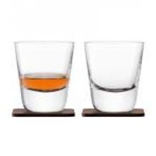 LSA International Набор из 2 стаканов arran whisky с деревянными подставками 250 мл арт. G1212-09-301