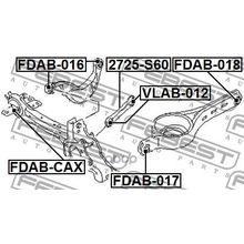 Сайлентблок Продольного Рычага Подвески | Зад Прав Лев | Ford Mondeo Ca2 2007-2014 [Eu] Febest арт. FDAB017