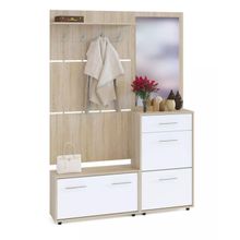 Сокол Прихожая ВШ-3+ТП-3+ТП-2+ПЗ-3 Дуб Сонома   Белый ID - 310299