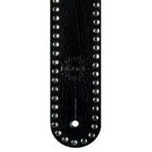 2 INCH CUSTOM ITALIAN STUDDED LEATHER STRAP (LONG) BLACK DD3262L