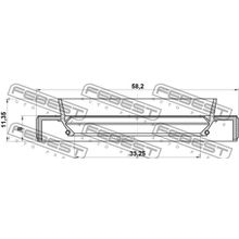 Сальник Привода Febest арт. 95HBY35580811R