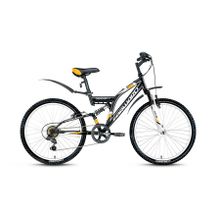 Подростковый горный (MTB) велосипед FORWARD Cruncher 1.0 черный 14,5" рама (2017)