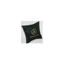  Подушка Mercedes черная вышивка золото