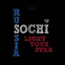 Футболка RUSSIA. SOCHI. Light your Star