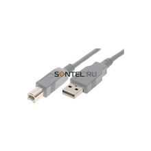 Кабель USB 2.0 AM BM (серый), 1.8 m K-518