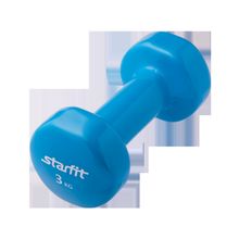 STARFIT Гантель виниловая DB-101 3 кг, синяя