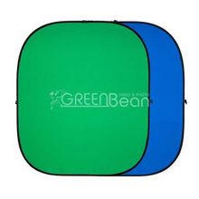 Двухсторонний тканевый фон хромакей GreenBean Twist 240 х 240 B G