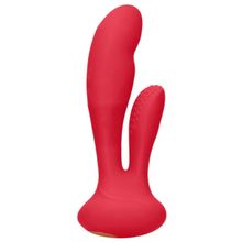 Shots Media BV Красный вибратор G-Spot and Clitoral Vibrator Flair - 17,5 см. (красный)