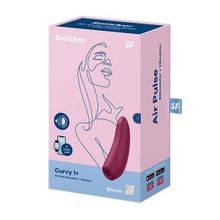 Satisfyer Бордовый вакуум-волновой стимулятор Satisfyer Curvy 1+