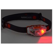 Navisafe Налобный фонарик Navisafe Headlamp 220 7090017580650 63 x 31 x 37 мм 70 м водонепроницаемый