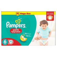 Pampers Pants 6 Extra Large от 16 кг 88 шт.