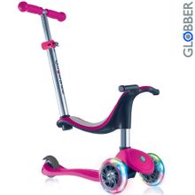 452-110 Самокат GLOBBER EVO 4 in1 с 3 светящимися колесами Pink