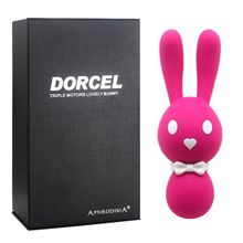 Howells Розовый вибростимулятор-зайчик Dorcel - 16 см.